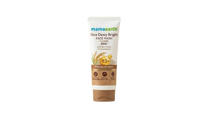 Mamaearth Rice Dewy Bright face wash